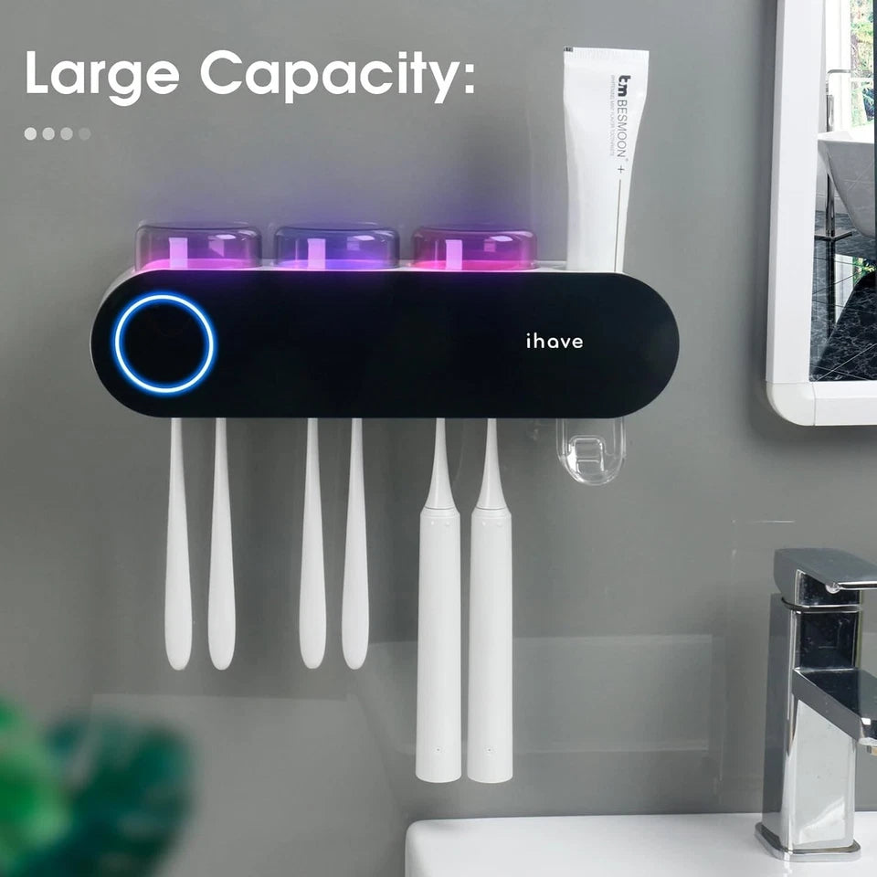 Toothbrush Holders for Bathrooms, UV Toothbrush Sanitizer and Holder Smart Home